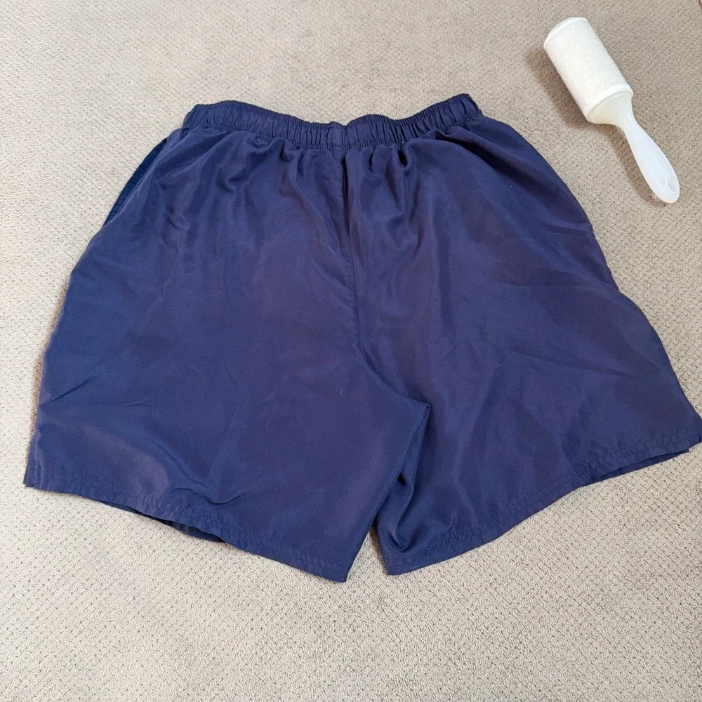 Vintage 2000s Nike Navy Blue Mesh Lined Running Shorts Mens Large
